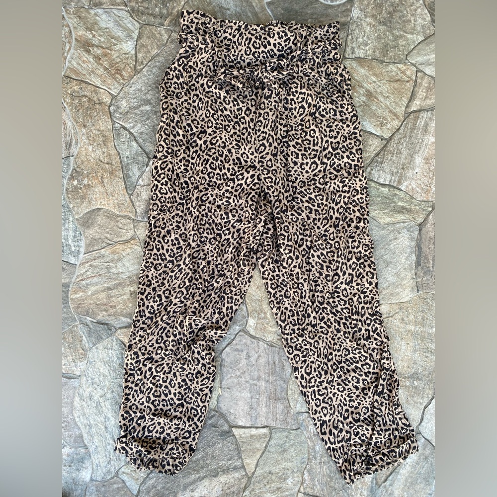 Leopard joggers